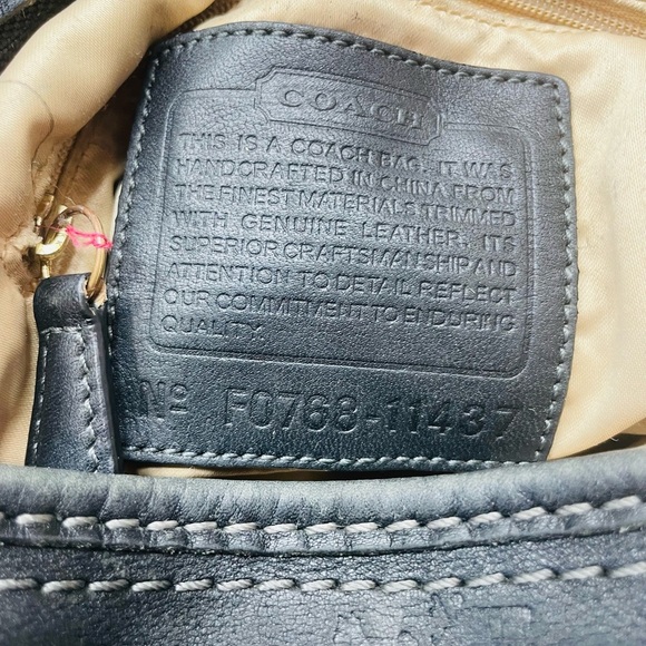 Coach duffle bleeker hobo Signature logo canvas Bag crossbody 11437 - Picture 10 of 16